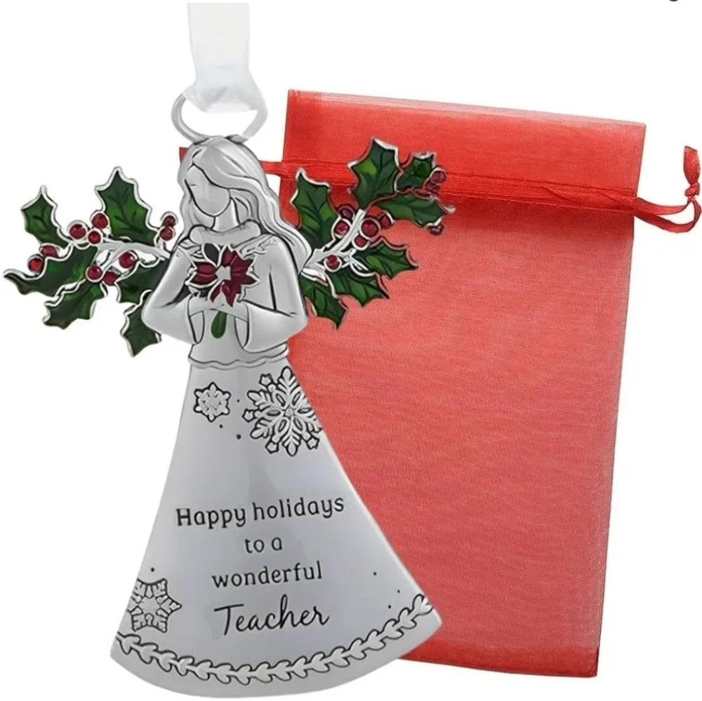 Ganz  Happy Holidays To A Wonderful Teacher Angel Ornament
